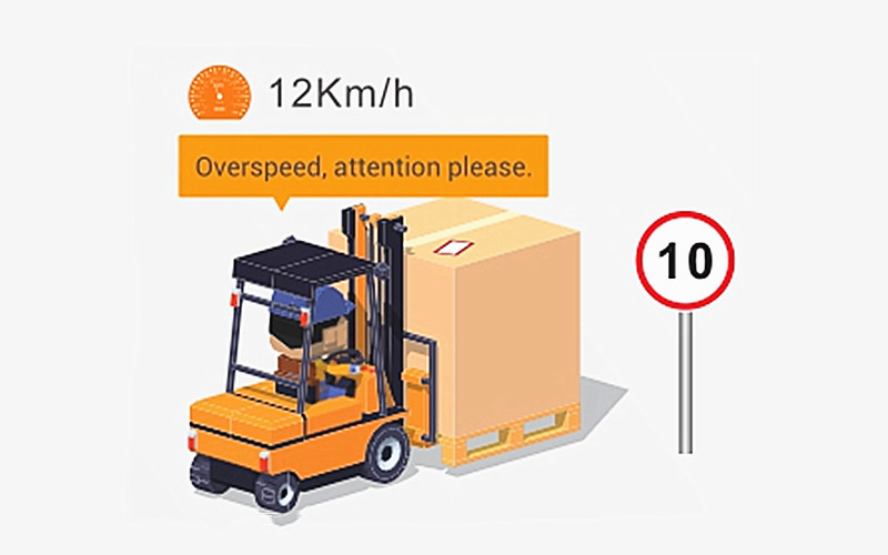 Forklift Speed Limiter Anti Collision Warning Alarm Device