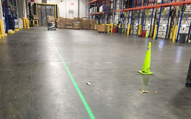 Warehouse Sidewalk Safety Laser Line Industrial Floor Marking