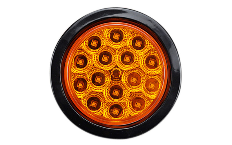4 Inch LED Truck Round Tail Light For Heavy Truck Tractor 12 LEDS