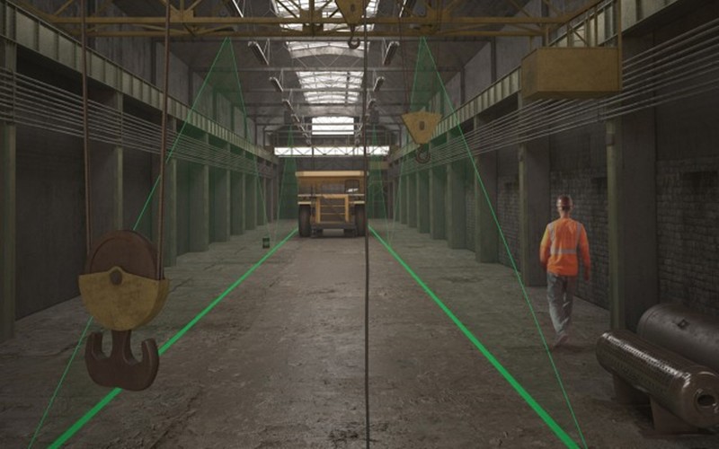 Laser Marking System for Crane Industrial Safety Zone Marking Light