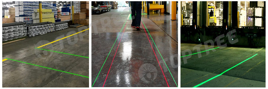 Virtual Floor Marking Via Laser Projector