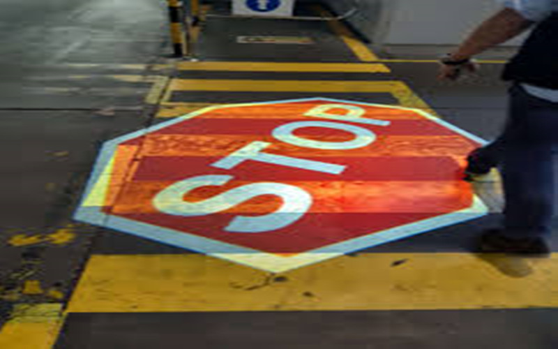 Led Projected Floor Sign