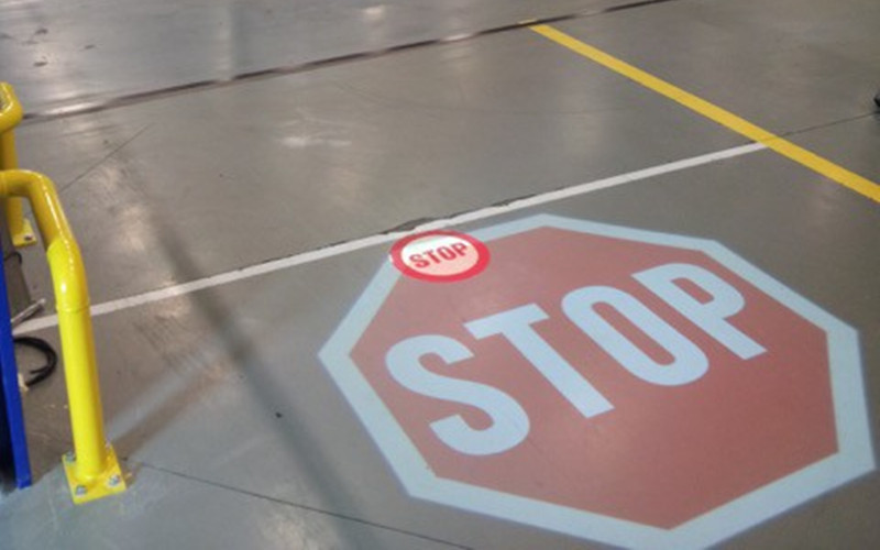 Stop Led Floor Sign Projector