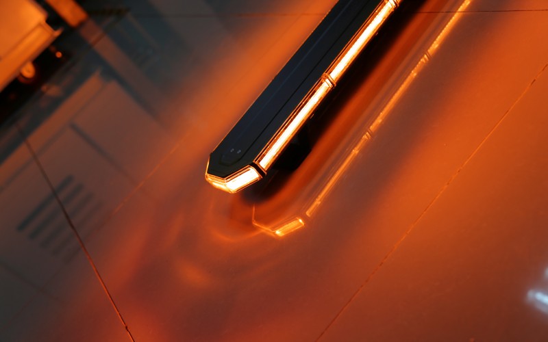 TOPTREE Amber LED Strobe Light Bar Car Roof Top Beacon Flashing Warning Emergency Lamp