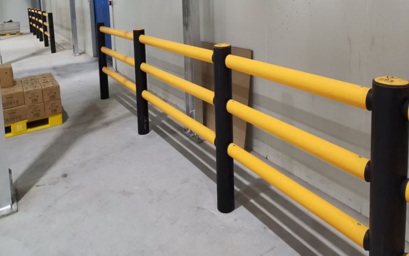 TOPTREE Pedestrian Safety Barriers for Warehouse Workplace Anti-collision Barriers Forklift Guardrail