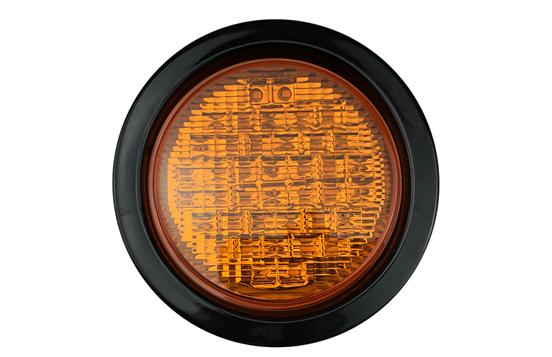 Toptree 4'' Round Red/ Amber / Clear  LED Trailer Tail Light