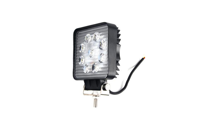 27W 110V TRUCK/FORKLIFT SQUARE SPOT/FLOOD HEADLIGHT