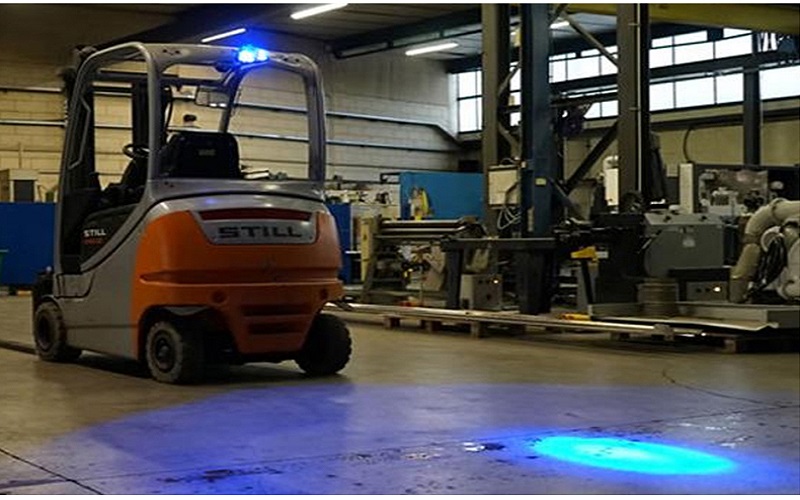 10W LED BLUE SPOT FORKLIFT SAFETY LIGHT (TPBL10W)