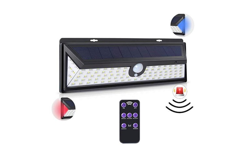 LED Wall Lamp Motion Sensor Solar Warning Lights