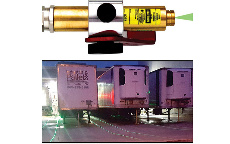 SAFETY LASER LINE DOCKING SYSTEM FOR TRUCKS TRAILERS MARINE