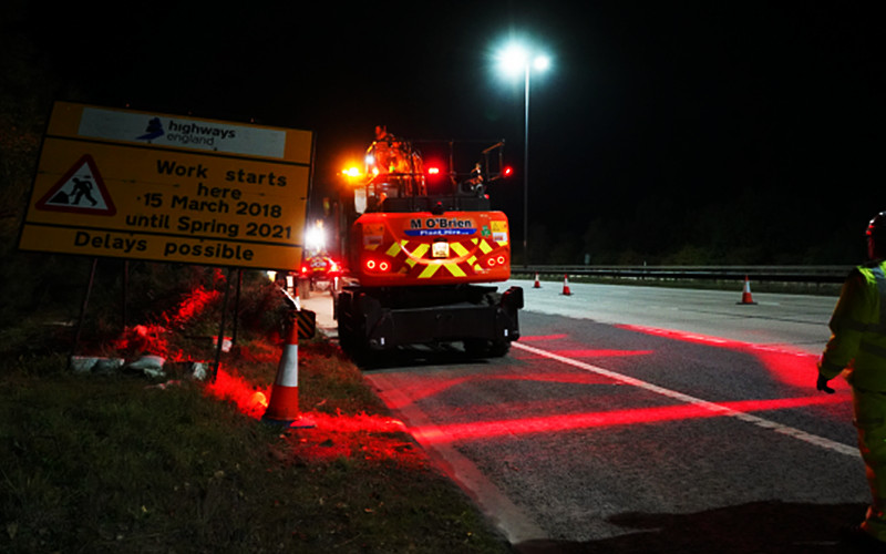 Red Spot Line Warning Lights - Crane Safety Lights by TOPTREE