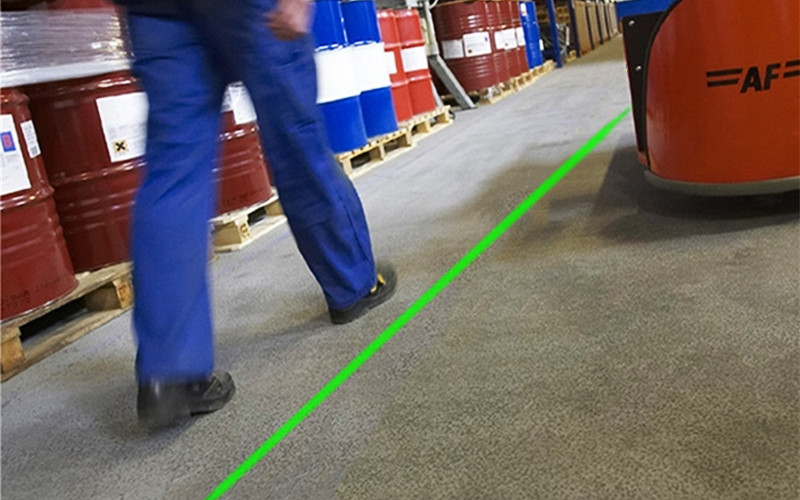 Warehouse Virtual Laser Line Light Floor Marking System Walkway Laser Lines