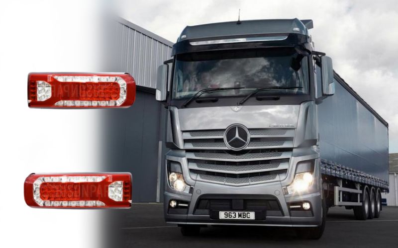 LED Tail Lights Rear Lamps for Mercedes Actros OE A0035443203 A0035443403