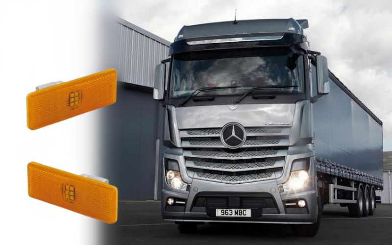 LED Side Lights Signal Lights for Mercedes Benz Actros OE 0005445411 0005447211