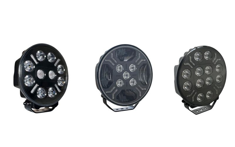 Round LED Multi-function Driving Light with Position Warning Lights