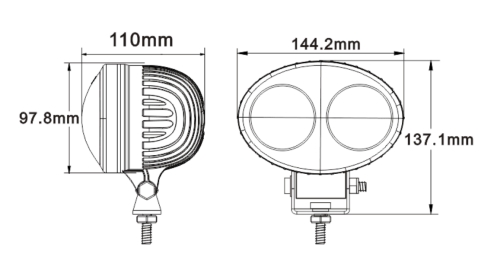 Forklift Blue Arrow Safety Lights