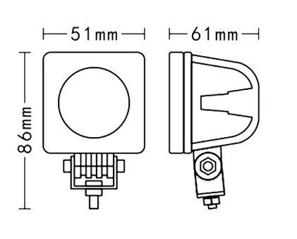 10w Auto Led Work Light