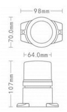 LED Signal Warning Beacon Light