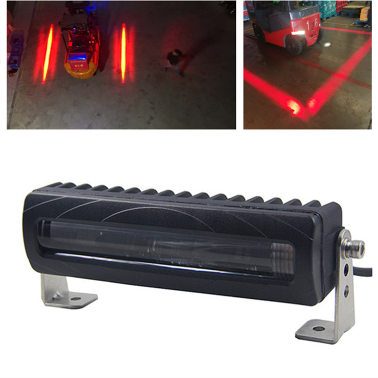 forklift red safety zone line light