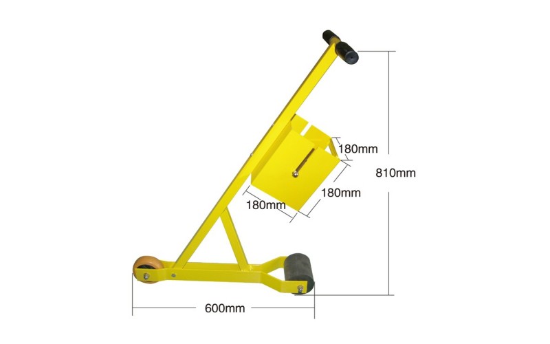 TOPTREE Floor Tape Dispenser Warehouse Floor Tape Applicator Yellow Marking Tape Machine