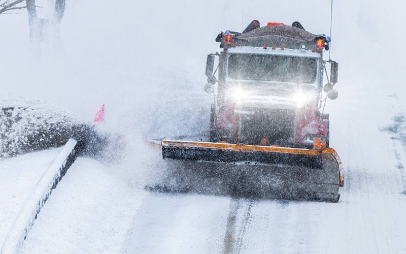 Heated LED Snow Plow Light