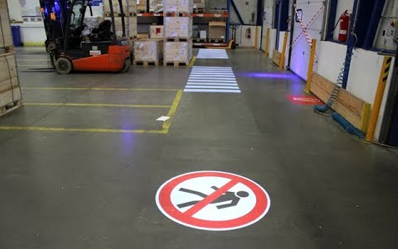 TOPTREE | Projected Safety Signs - More Durable and Cost-effective